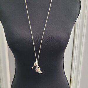 Manolo Blahnik for TOUS Shoe necklace Silver Large pendant